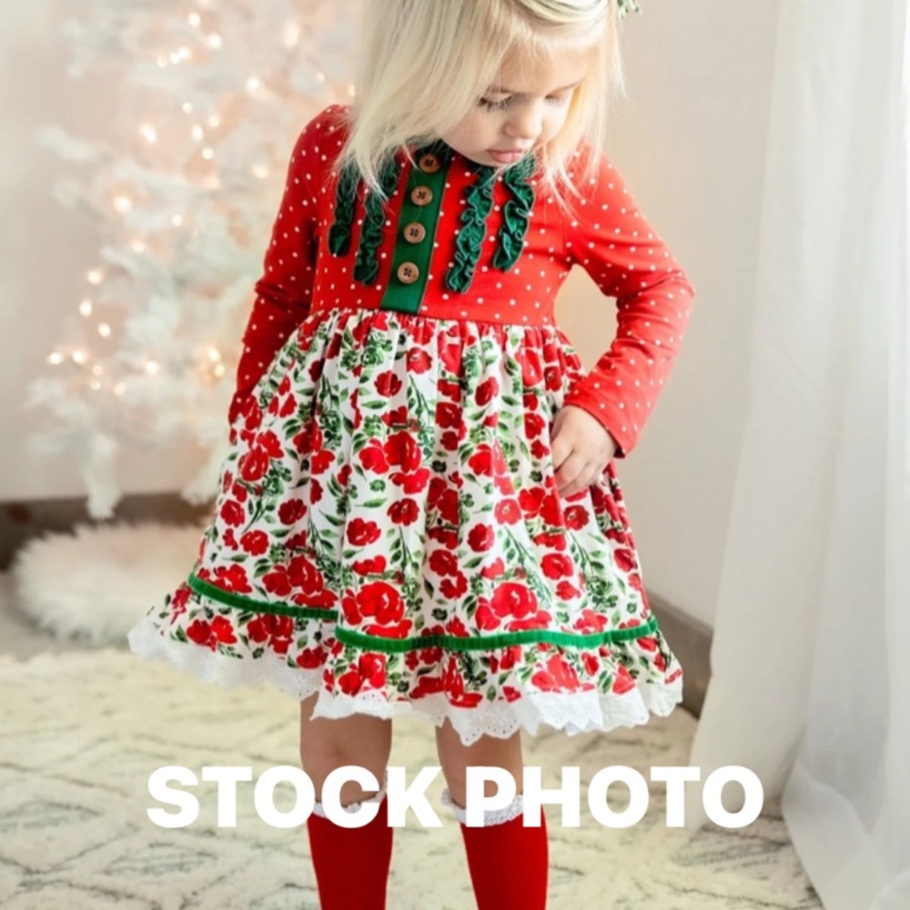 Love, Millie Clothing Co-Christmas Twirl Dress, NWT, size 6